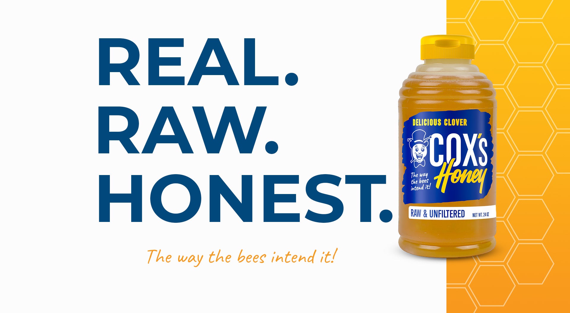 Coxs Honey Real Raw Honest Hero Image