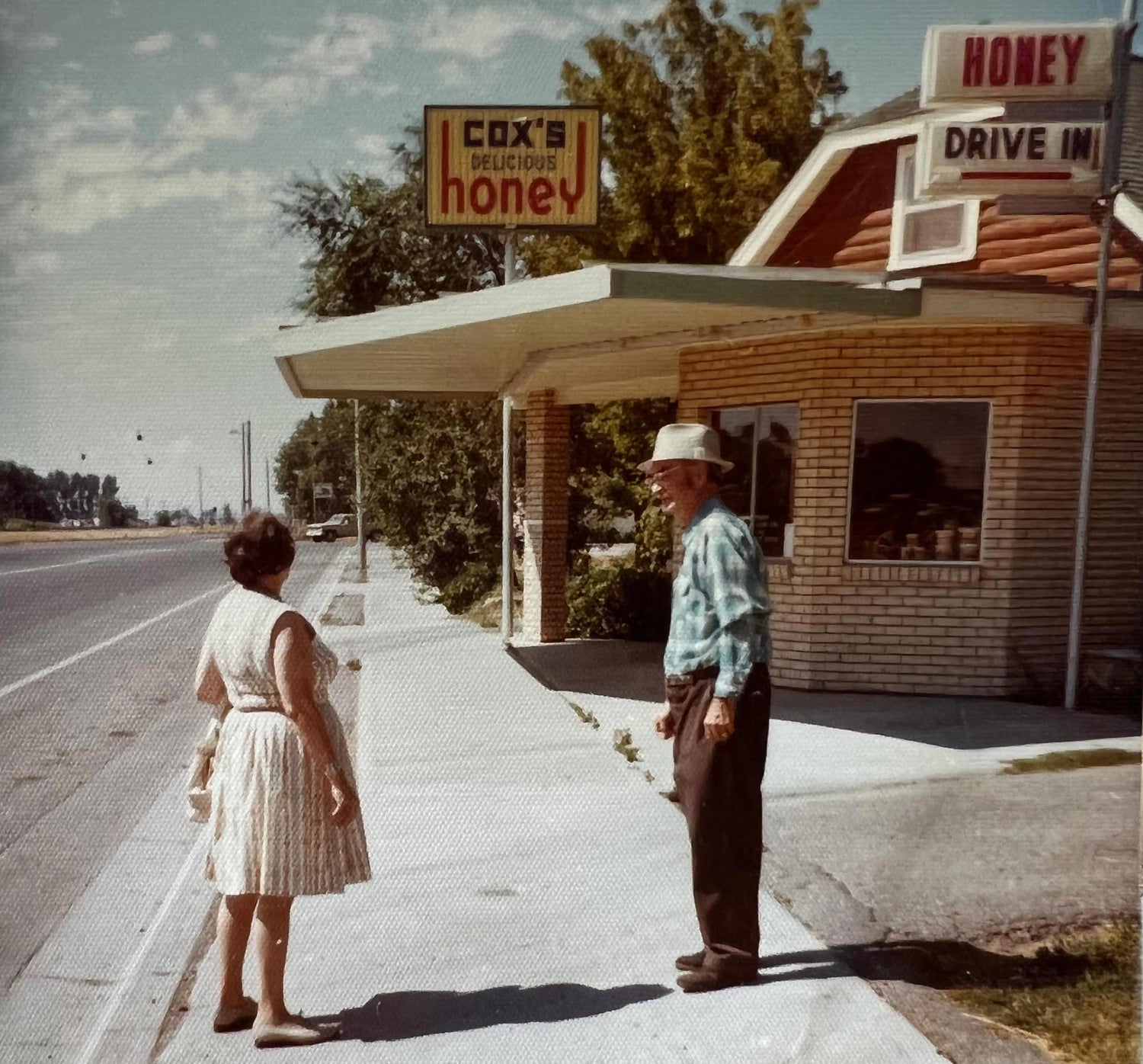 Coxs Honey old brick and mortar store front in Shelley Idaho