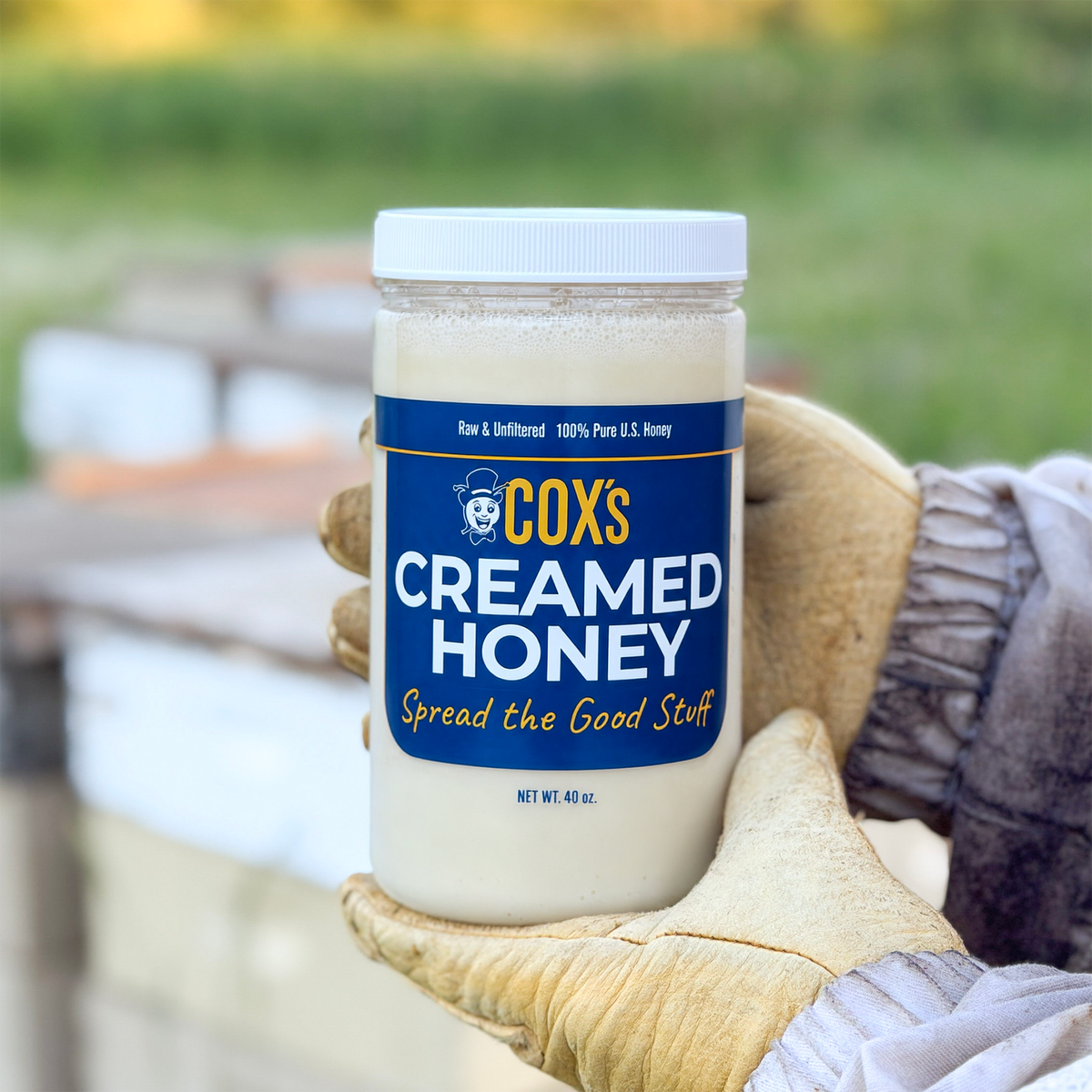 Coxs Honey Creamed 40 oz Hive Shot