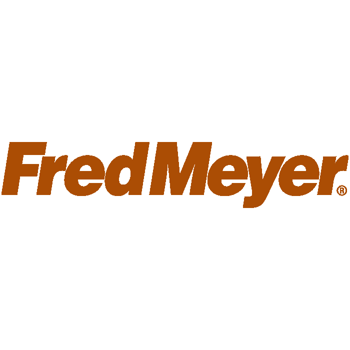 Fred Meyer logo in brown on a white background