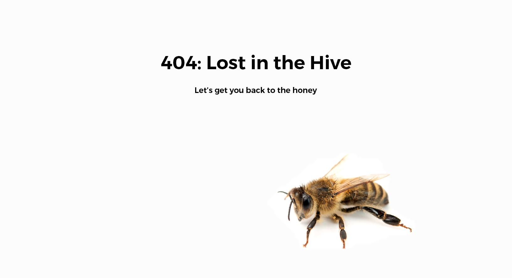 Coxs Honey 404 Page Not Found