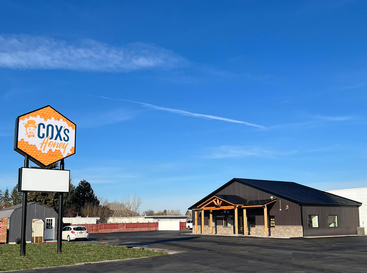 Coxs Honey current Honey Stand in Shelley Idaho 