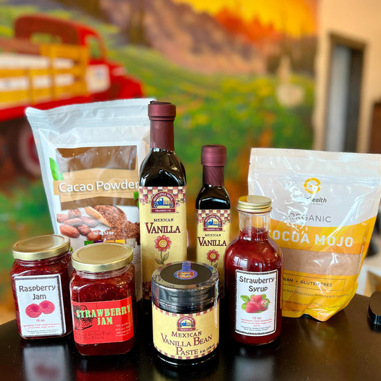 Cox's Honey Stand Mexican Vanilla Local Jam Cacao Powder